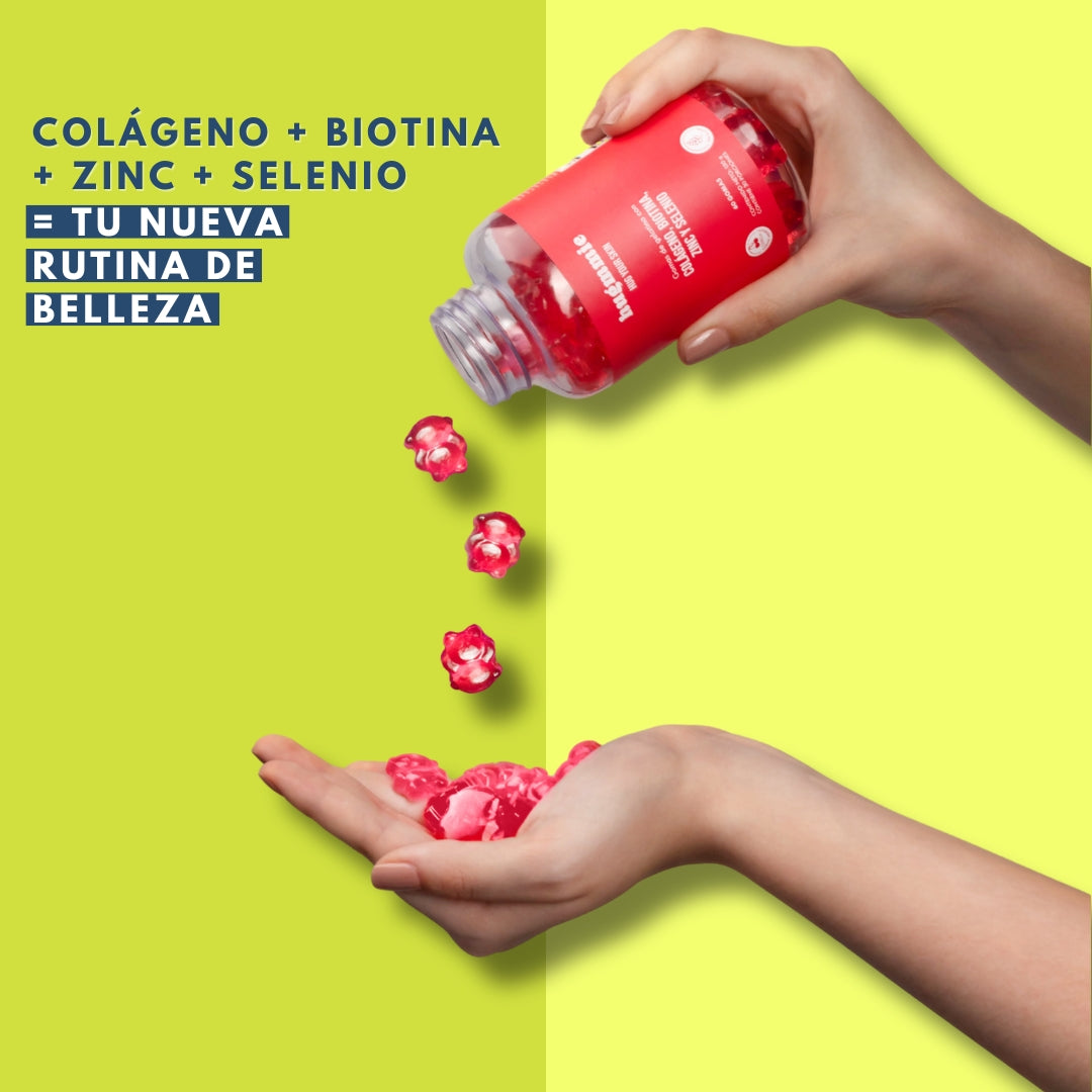 Gomitas de Colágeno, Biotina, Zinc y Selenio