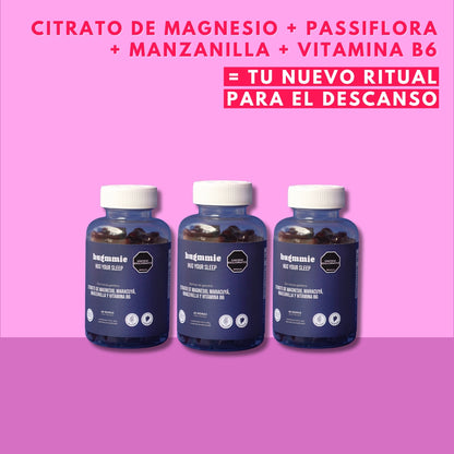 Gomitas de Citrato de Magnesio, Passiflora, Manzanilla y Vitamina B6